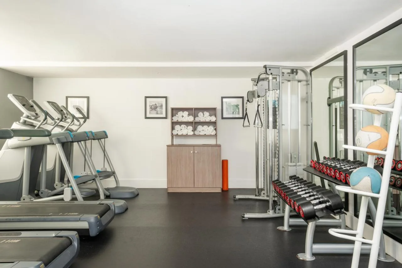 Fitness centre with treadmills at the Martineau Place hotel
